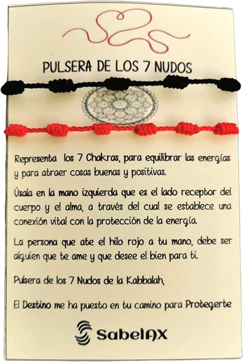 pulsera de hilo rojo con 7 nudos significado|Pulsera roja de 7 nudos : Significados Espirituales y。